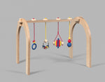 Wooden Portico with 4 Accessories set