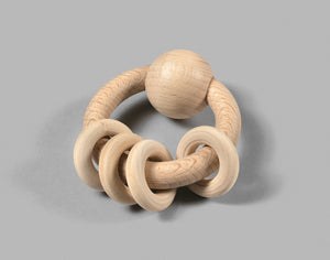 Ball Rattle with rings