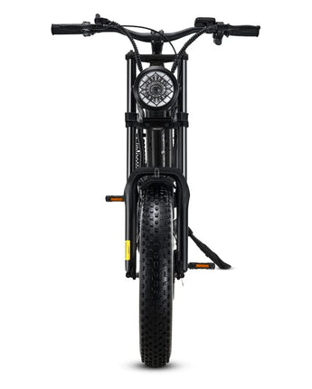 1500W Moped Style Ebike Full Suspension, 20 Inch Fat Tire Electric bike, Max 28MPH & 37-150 Miles Electric Motorcycle, 750WH/1500WH Battery, All-Terrain E Bike for Mountains, Snow, Sand, Road