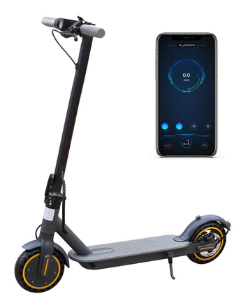 AOVOPRO Electric Scooter Adult, 350W Motor, 30km Long Range, Max Speed 25 km/h, 3 Speed Settings, App Control