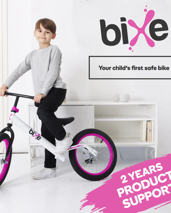 Bixe Balance Bike - 16" (40.6 cm) Big Kids' Training Bikes - Kids Balance Bike Designed for Children Ages 4 to 9 - No Pedal Push Bicycle for Boys or Girls - Pink