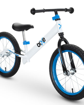 Bixe Balance Bike - 16" (40.6 cm) Big Kids' Training Bikes - Kids Balance Bike Designed for Children Ages 4 to 9 - No Pedal Push Bicycle for Boys or Girls - Blue