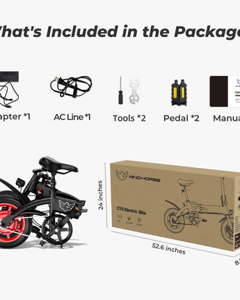 14" Folding Electric Bike for Adults, Foldable Ebike 15.5 MPH, 31 Miles Range, 630W Peak Brushless Motor with 30° Uphill, Adjustable Seat, Lightweight Electric Bicycle for Ages 12+ 330LBS Load