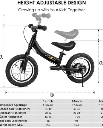 Balance Bike 2 in 1,The Dual Use of a Kids Balance Bike and Toddler Bike, for 2 3 4 5 6 7 Years Old -12 14 16 Inches with Training Theory, Brake, Pedal